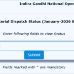 IGNOU Study Material Dispatch Status