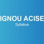 ignou-acise-syllabus