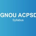 ignou-acpsd-syllabus