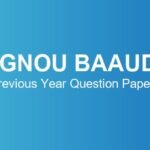 ignou-baaud-previous-year-question-papers