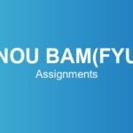 ignou-bam(fyup)-assignments