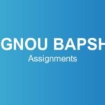 ignou-bapsh-assignments