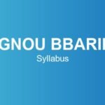 ignou-bbaril-syllabus