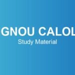 ignou-calol-study-material