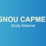 ignou-capmer-study-material