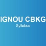ignou-cbkg-syllabus