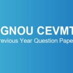 ignou-cevmt-previous-year-question-papers