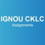 ignou-cklc-assignments
