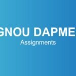 ignou-dapmer-assignments