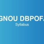 ignou-dbpofa-syllabus
