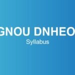 ignou-dnheol-syllabus