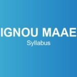 ignou-maae-syllabus