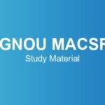 ignou-macsr-study-material