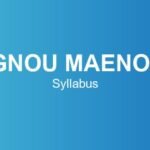 ignou-maenoh-syllabus
