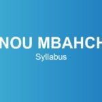 ignou-mbahchm-syllabus