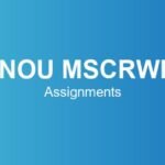 ignou-mscrwee-assignments