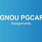 ignou-pgcar-assignments