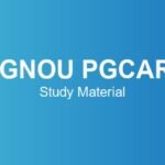ignou-pgcar-study-material