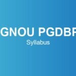 ignou-pgdbp-syllabus