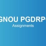 ignou-pgdrpc-assignments