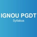 ignou-pgdt-syllabus