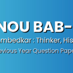 IGNOU BAB-101 Previous Year Question Papers – Download TEE Papers