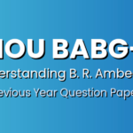IGNOU BABG-171 Previous Year Question Papers – Download TEE Papers