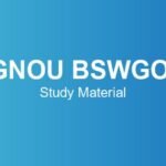 IGNOU BSWGOL Study Material – Course Structure, Subjects & Credits