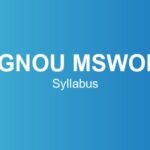 IGNOU MSWOL Syllabus – Course Structure, Subjects & Credits