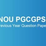 IGNOU PGCGPSOL Previous Year Question Papers – Download June & December TEE