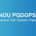 IGNOU PGDGPSOL Previous Year Question Papers – Download June & December TEE