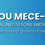 IGNOU MECE-004 Previous Year Question Papers – Download TEE Papers